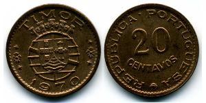 20 Centavo 东帝汶 / 葡萄牙 青铜 