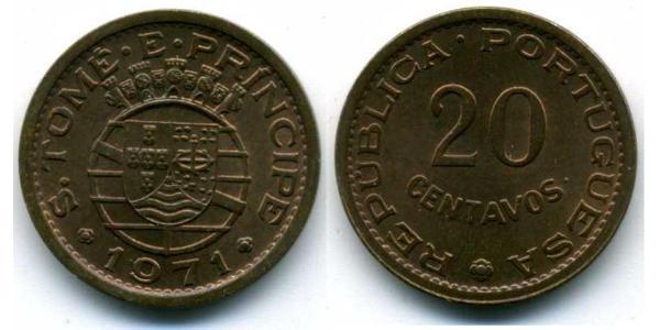 20 Centavo 葡萄牙 / 圣多美和普林西比 青铜 