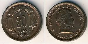 20 Centavo 智利 青铜 
