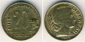20 Centavo 阿根廷 青铜 