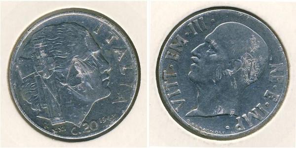 20 Centesimo Kingdom of Italy (1861-1946) Acciaio inossidabile 
