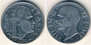 20 Centesimo Kingdom of Italy (1861-1946) Acero inoxidable 