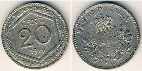 20 Centesimo Kingdom of Italy (1861-1946) Copper/Nickel 