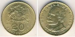 20 Centesimo Chile Messing 