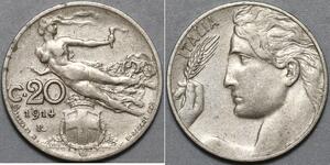 20 Centesimo Kingdom of Italy (1861-1946) Nichel 