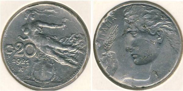 20 Centesimo Kingdom of Italy (1861-1946) Nichel 