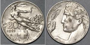 20 Centesimo Kingdom of Italy (1861-1946) Nickel 