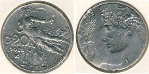 20 Centesimo Kingdom of Italy (1861-1946) Nickel 