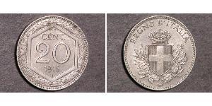 20 Centesimo Kingdom of Italy (1861-1946) Níquel/Cobre 