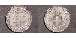 20 Centesimo Kingdom of Italy (1861-1946) Rame/Nichel 