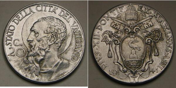 20 Centesimo Vatican (1926-)  
