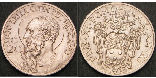 20 Centesimo Vatican (1926-)  