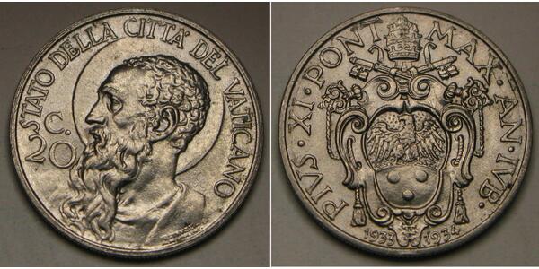 20 Centesimo Vatican (1926-)  