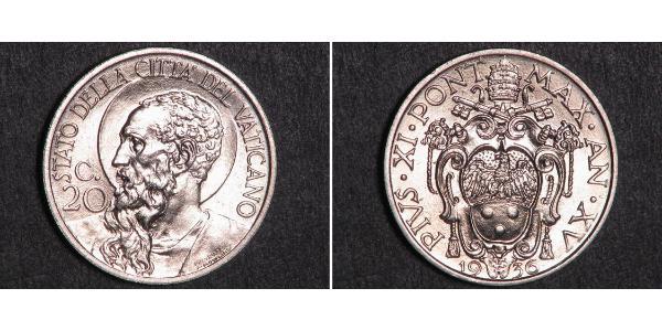 20 Centesimo Vatikan (1926-)  