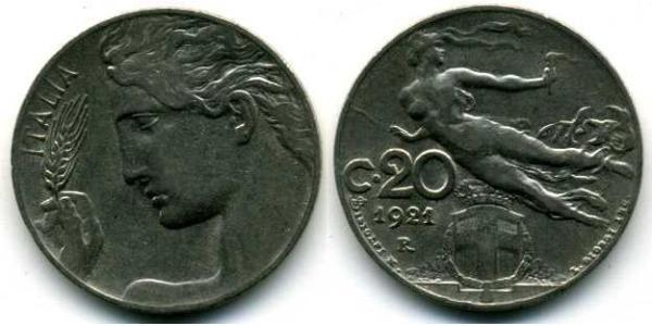 20 Centesimo 意大利王國 (1861-1946) 镍 