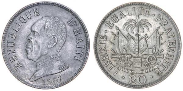 20 Centime Haiti Copper/Nickel 