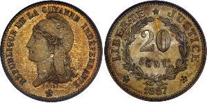 20 Centime Guyana francese Rame/Nichel 