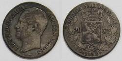 20 Centime Belgium Silver 