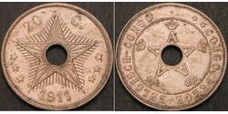 20 Centime Congo Belga (1908 - 1960)  