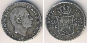 20 Centimo Philippines Argent 