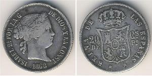 20 Centimo Philippines Argent 