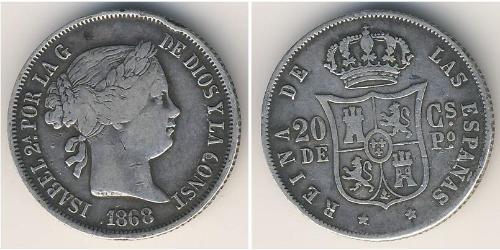 20 Centimo Philippines Argent 