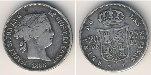 20 Centimo Philippines Argent 