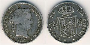 20 Centimo Filipinas Plata 