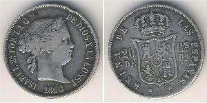 20 Centimo Filipinas Plata 