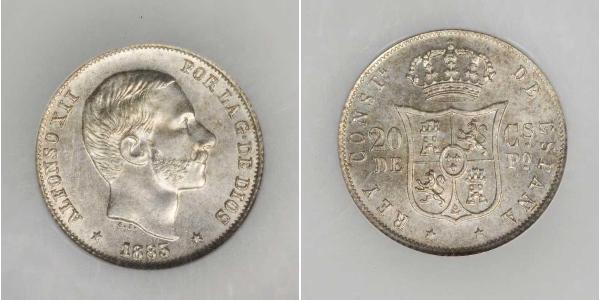 20 Centimo Philippines Silver 