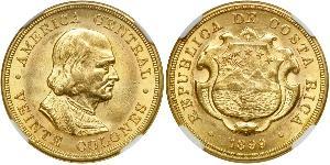 20 Colon Costa Rica Gold Christoph Kolumbus (1451 - 1506)