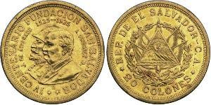 20 Colon El Salvador Gold 