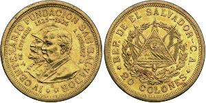 20 Colon El Salvador Gold 