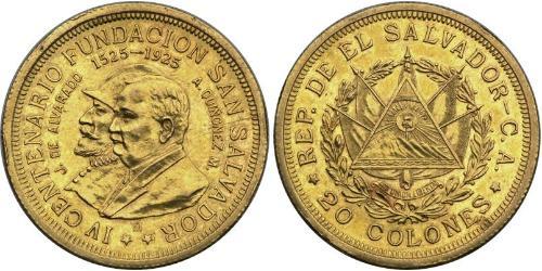 20 Colon El Salvador Gold 