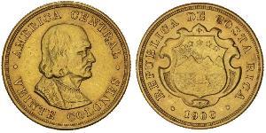 20 Colon Costa Rica 金 克里斯托弗·哥伦布