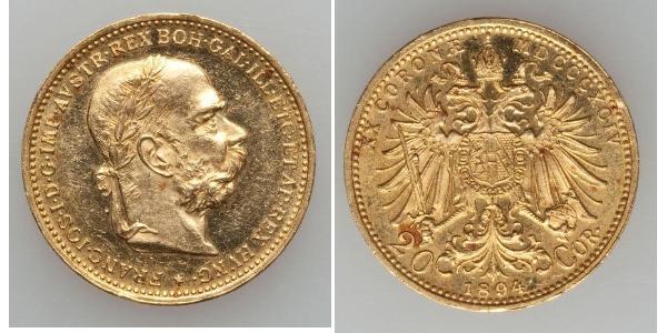 20 Corona Austria-Hungary (1867-1918) Gold Franz Joseph I (1830 - 1916)