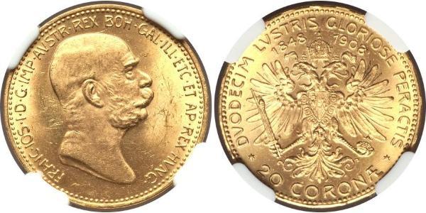 20 Corona Austria-Hungary (1867-1918) Gold Franz Joseph I (1830 - 1916)