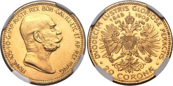 20 Corona Austria-Hungary (1867-1918) Gold Franz Joseph I (1830 - 1916)