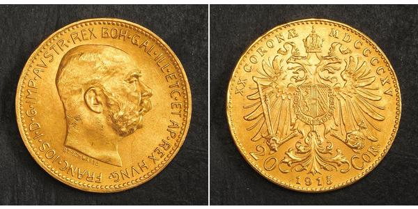 20 Corona Austria-Hungary (1867-1918) Gold Franz Joseph I (1830 - 1916)