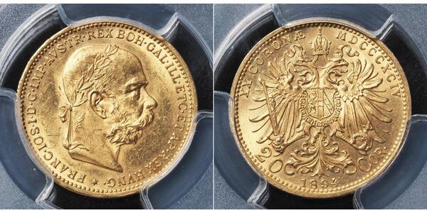 20 Corona Autriche-Hongrie (1867-1918) Or Franz Joseph I (1830 - 1916)