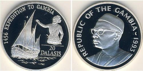 20 Dalasi Гамбия Серебро 