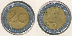 20 Dinaro Argelia Bimetal 