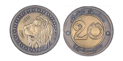 20 Dinaro Argelia Bimetal 