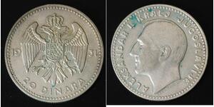 20 Dinaro  Plata 