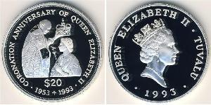 20 Dollar Tuvalu Argent 