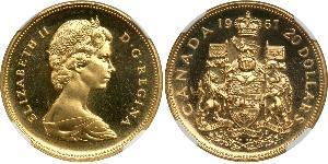 20 Dollar Kanada Gold Elizabeth II (1926-2022)