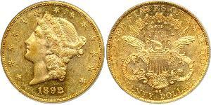 20 Dollar USA (1776 - ) Gold 