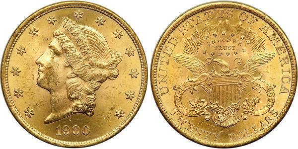 20 Dollar USA (1776 - ) Gold 