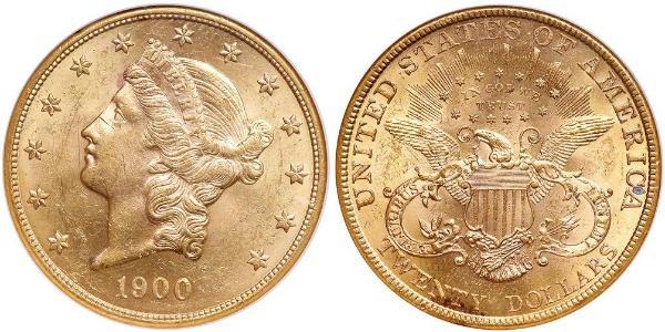 20 Dollar USA (1776 - ) Gold 
