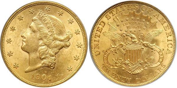 20 Dollar USA (1776 - ) Gold 